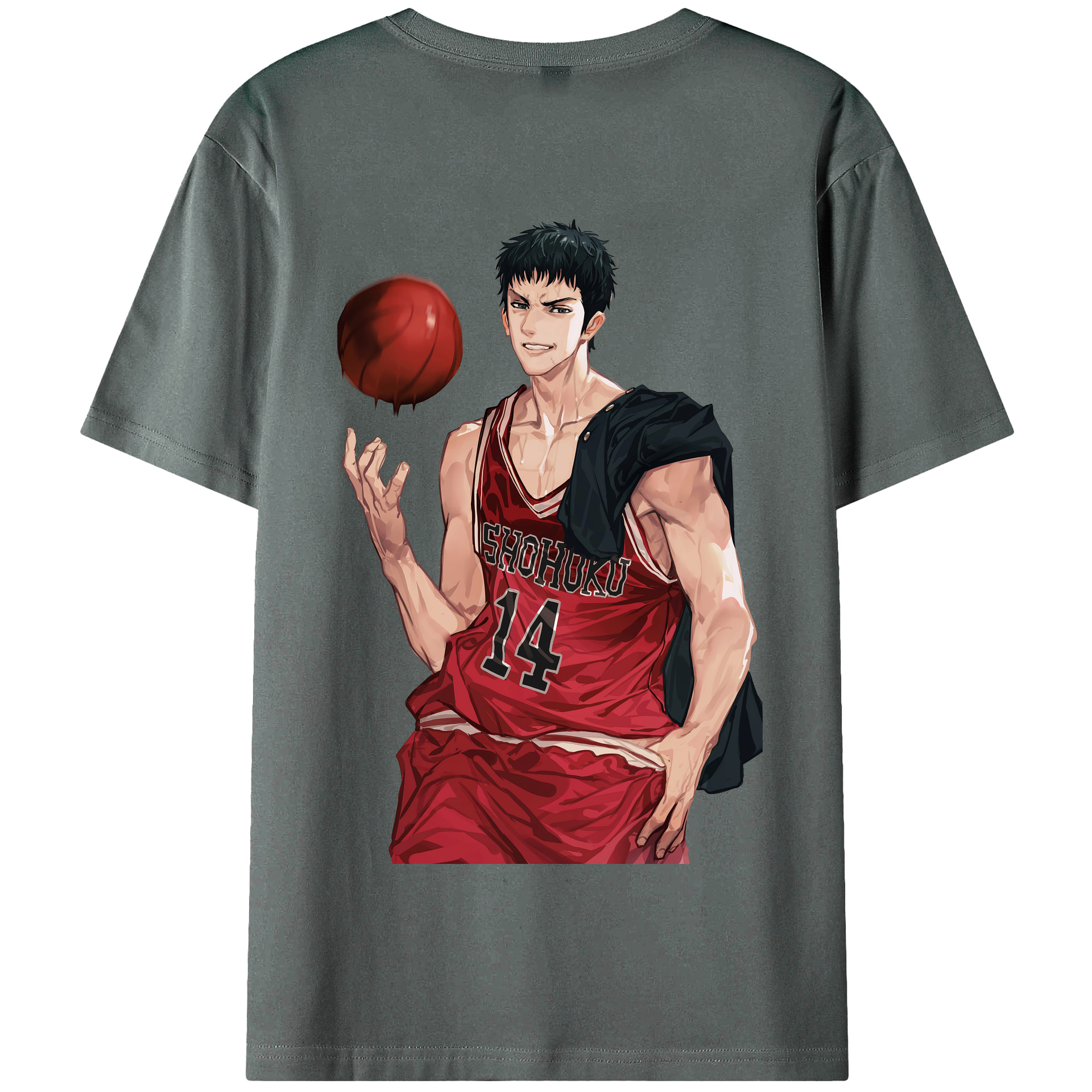 （画像用） SLAM DUNK／スラムダンク 綿100％半袖Tシャツ（背面プリント）
